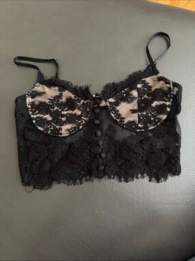 Shop Priceless Daisy Black Lace Bustier